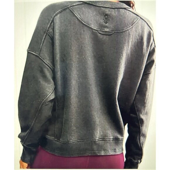 FP Movement X Hatch Womens Intercept Pullover Sweatshirt Black Size L - Picture 3 of 11